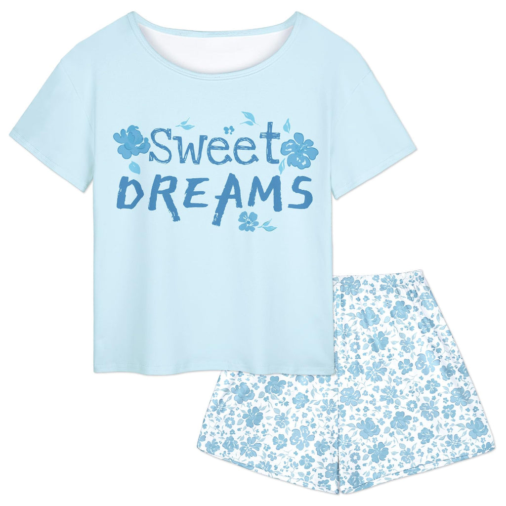 Play Tailor Girls Pajamas for Kids Summer Pjs Set Sleepwear for Teens 4-15Y