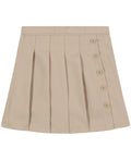 Nautica Girls' School Uniform Pleated Pull-on Scooter Skirt With Undershorts, Knit Waistband