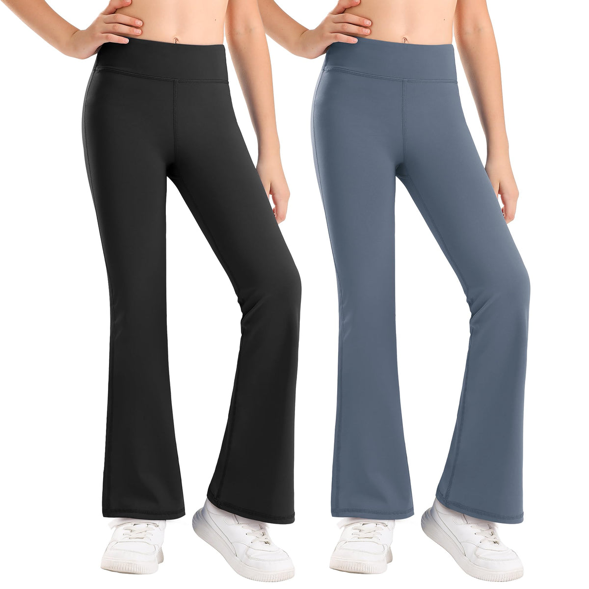Stelle Girls Flare Leggings High Waisted for Dance Yoga School Daily Wear