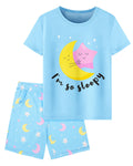 Sylfairy Girls Pajamas Short Sleeve Toddler Girls Summer Short Sets Sleepwear Clothes Kids Pajamas