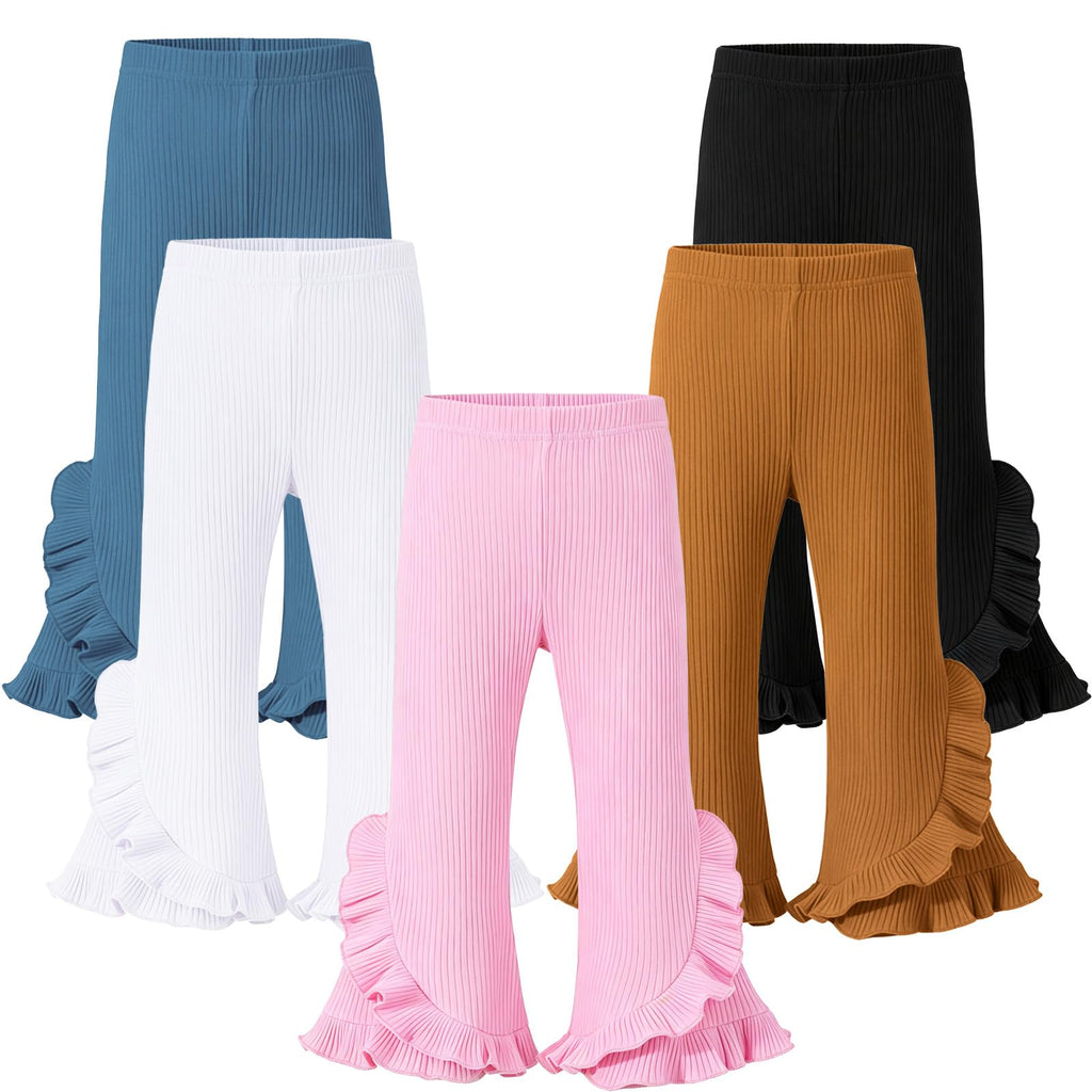 5 Pack Toddler Girl Flare Pants