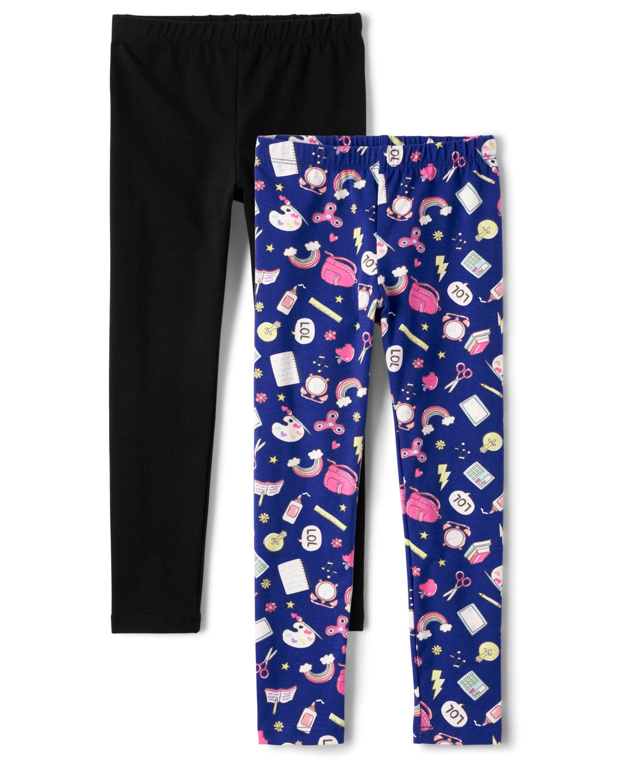 The Children's Place Girls Printed Leggings 2-Pack