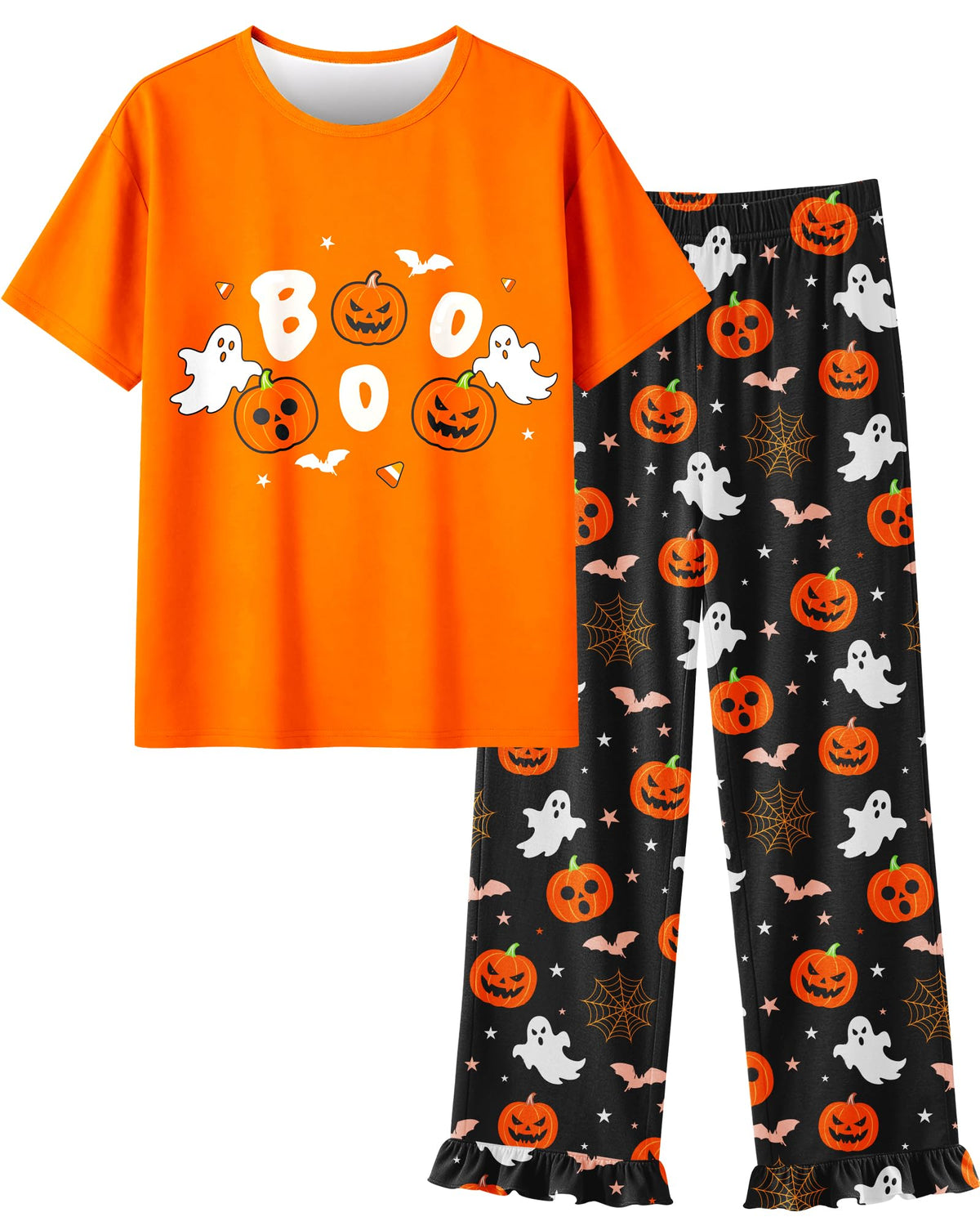 Sylfairy Girls Pajamas Summer Toddler Girl Pajamas Sets Short Sleeve and Pants Girls' Cute Sleepwear Pjs
