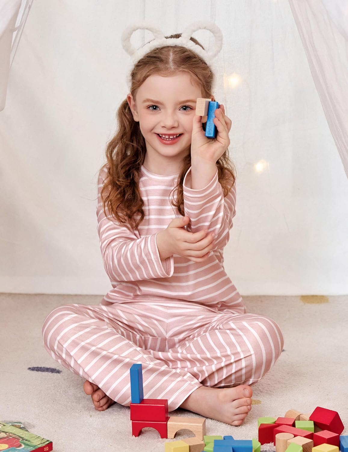 Arshiner Pajamas Set for Girls Long Sleeve & Pants Pjs Soft Lounge Sets