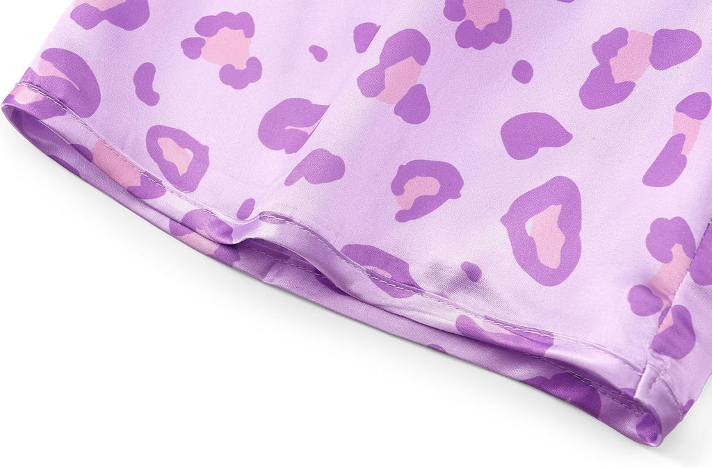 Topgal Girls Silky Satin Pajamas, 2-Piece Tank and Shorts, Sizes 6-16