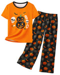Girls Pajamas Short Sleeve Pants Pjs for Big Girls Sleepwear Kids Clothes Sets Cute Soft Loungewear Size 7-14