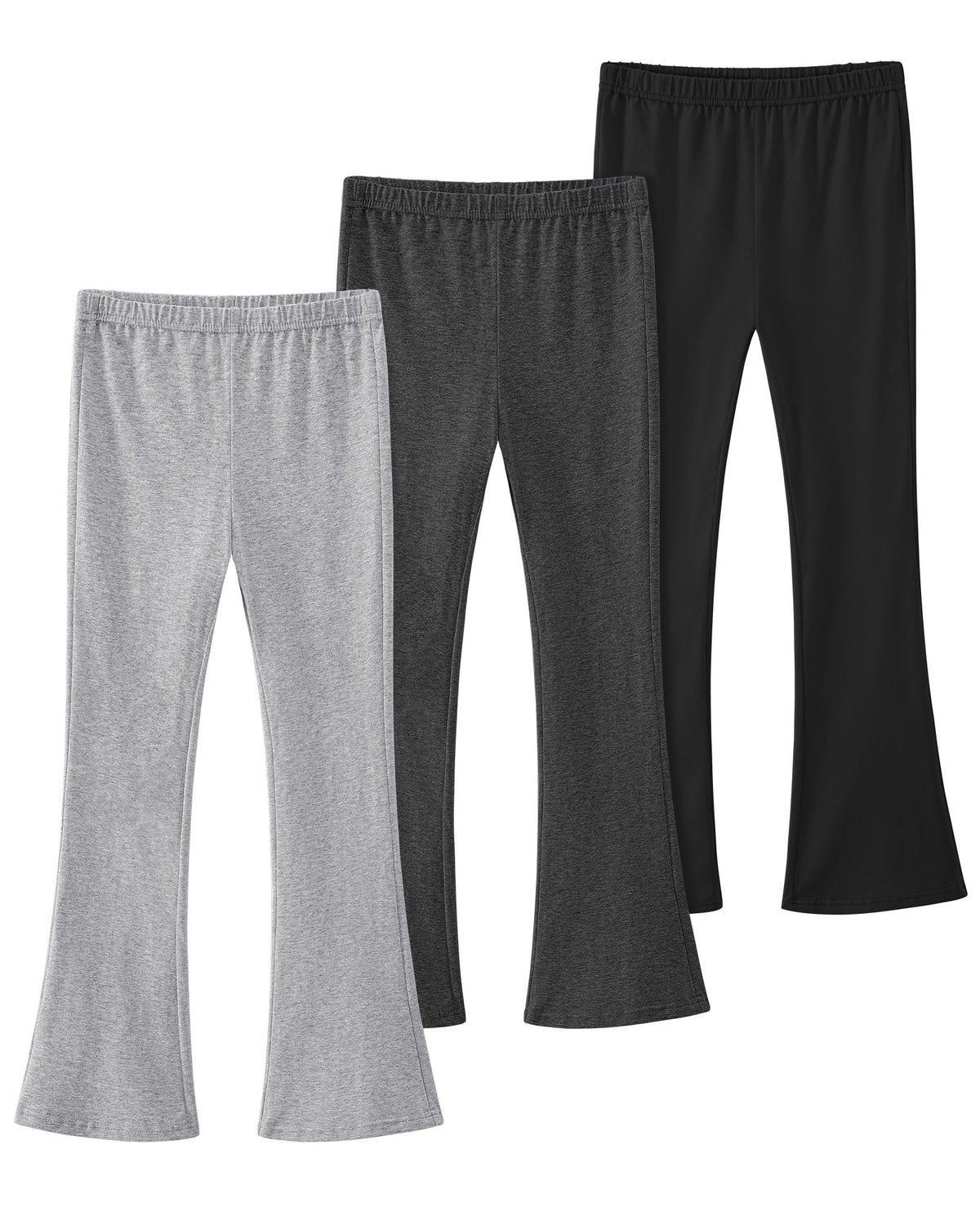 BOOPH Girls Flare Leggings Kids Casual Bell Bottom Pants for Teen Girls