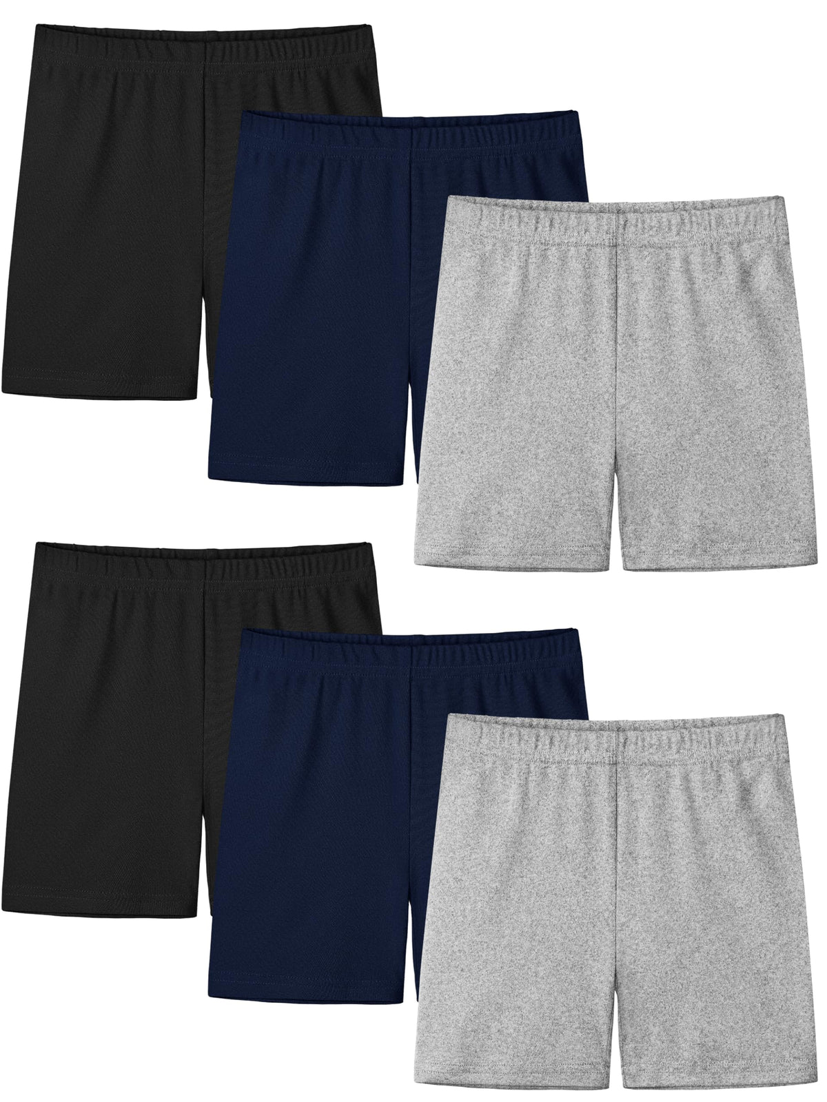 Resinta 6 Pack Girls Bike Shorts Toddler Under Dress Dance Cartwheel Shorts