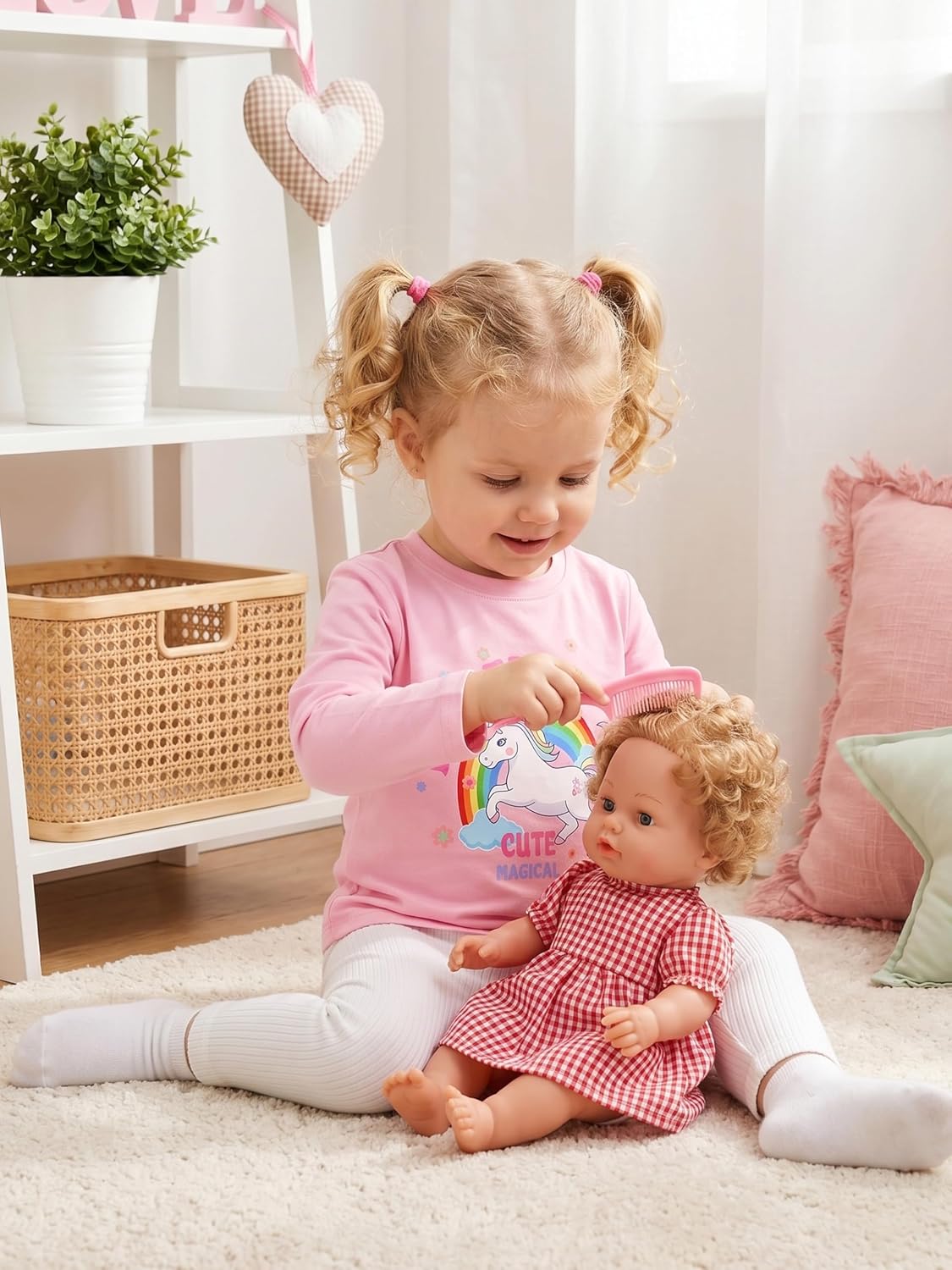 Resinta 5 Pack Baby Girls Leggings Cotton Ribbed Toddler Pants 0-4 Years