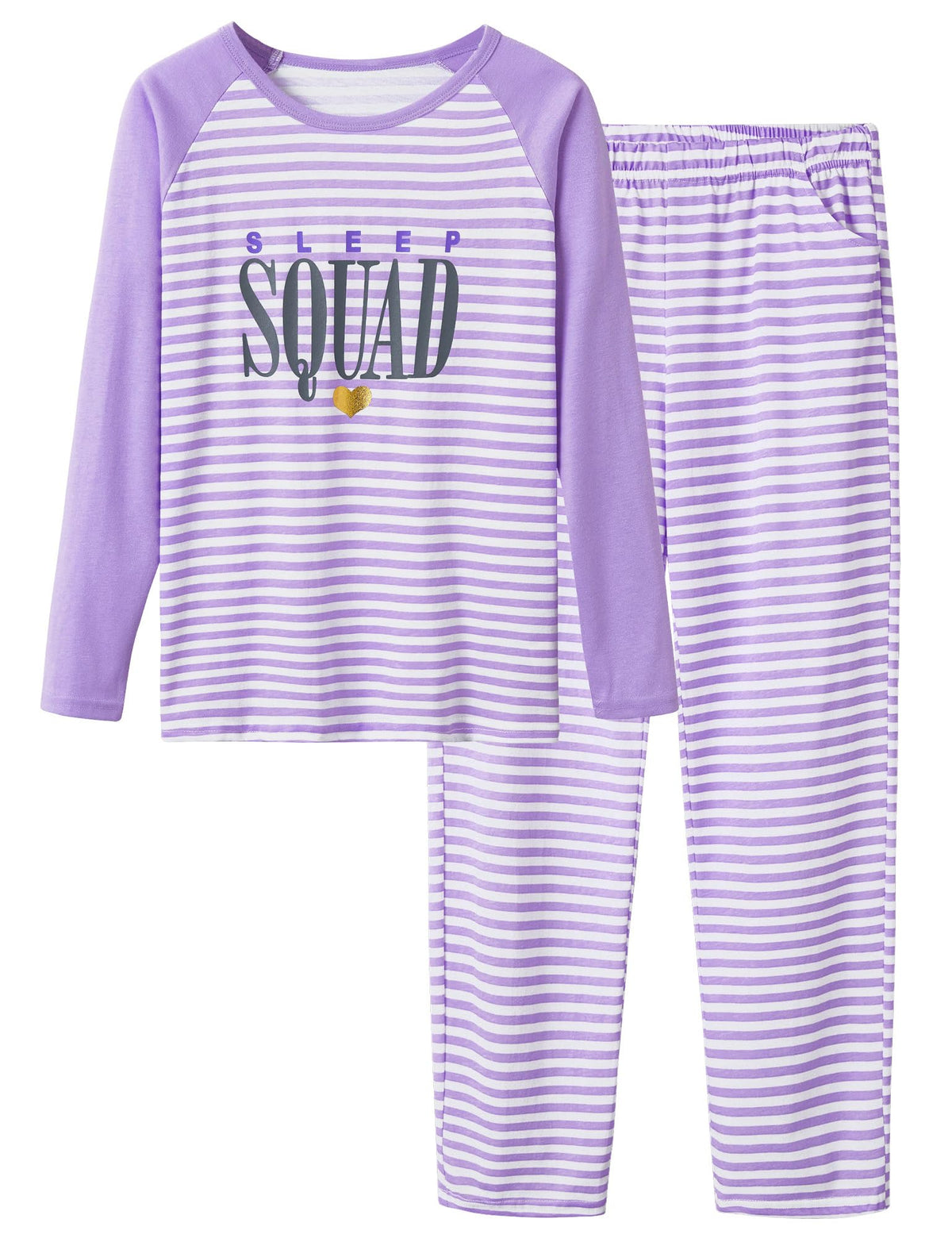 Cozchique Girls 2-Piece Adorable Cartoon Print Soft Pajama Set Size 6-18
