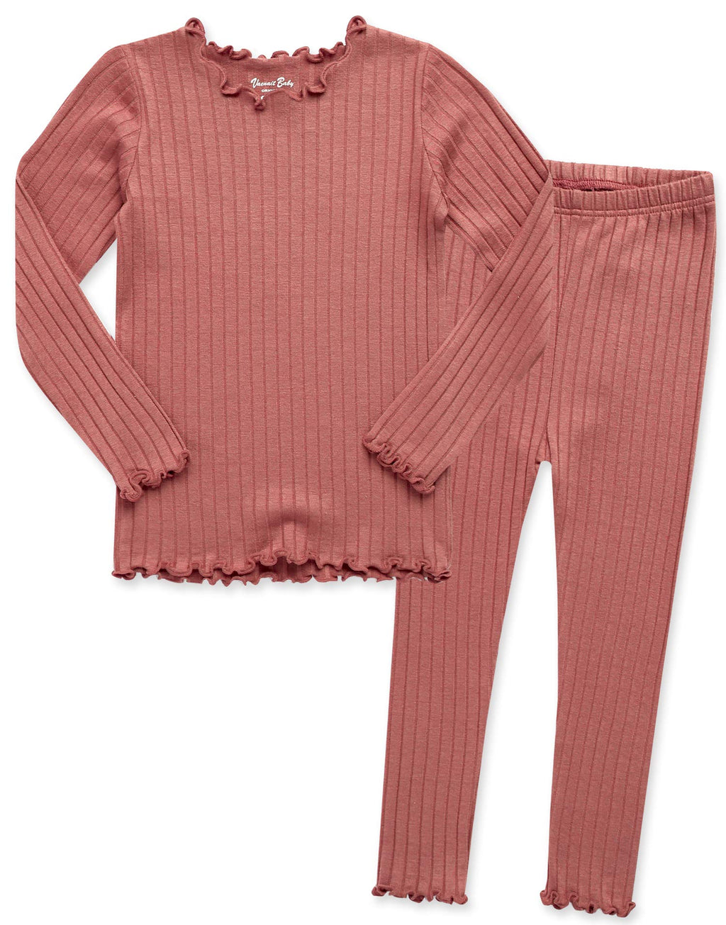 VAENAIT BABY 6M-12Y Infant Kids Toddler Junior Girls Soft Comfy Modal Tencel Shirring Sleepwear Pajamas 2pcs Set