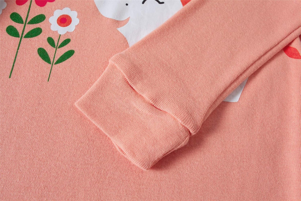 Popshion Little Girls Mermaid Pajamas 2 Piece Set 100% Cotton Sleepwear Toddler Clothes for Kids Baby Ladybug Style PJs