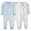 Gerber Baby & Toddler Girls Loose Fit Fleece Footless Pajamas 3-Pack