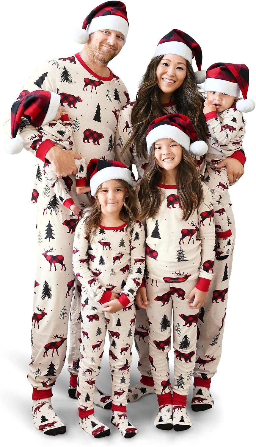 The Children's Place Family Matching Christmas Pajama Sets, Cotton