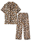 Mikrdoo Girls Satin Pajamas Button Down 2Piece PJs 3-16 Years