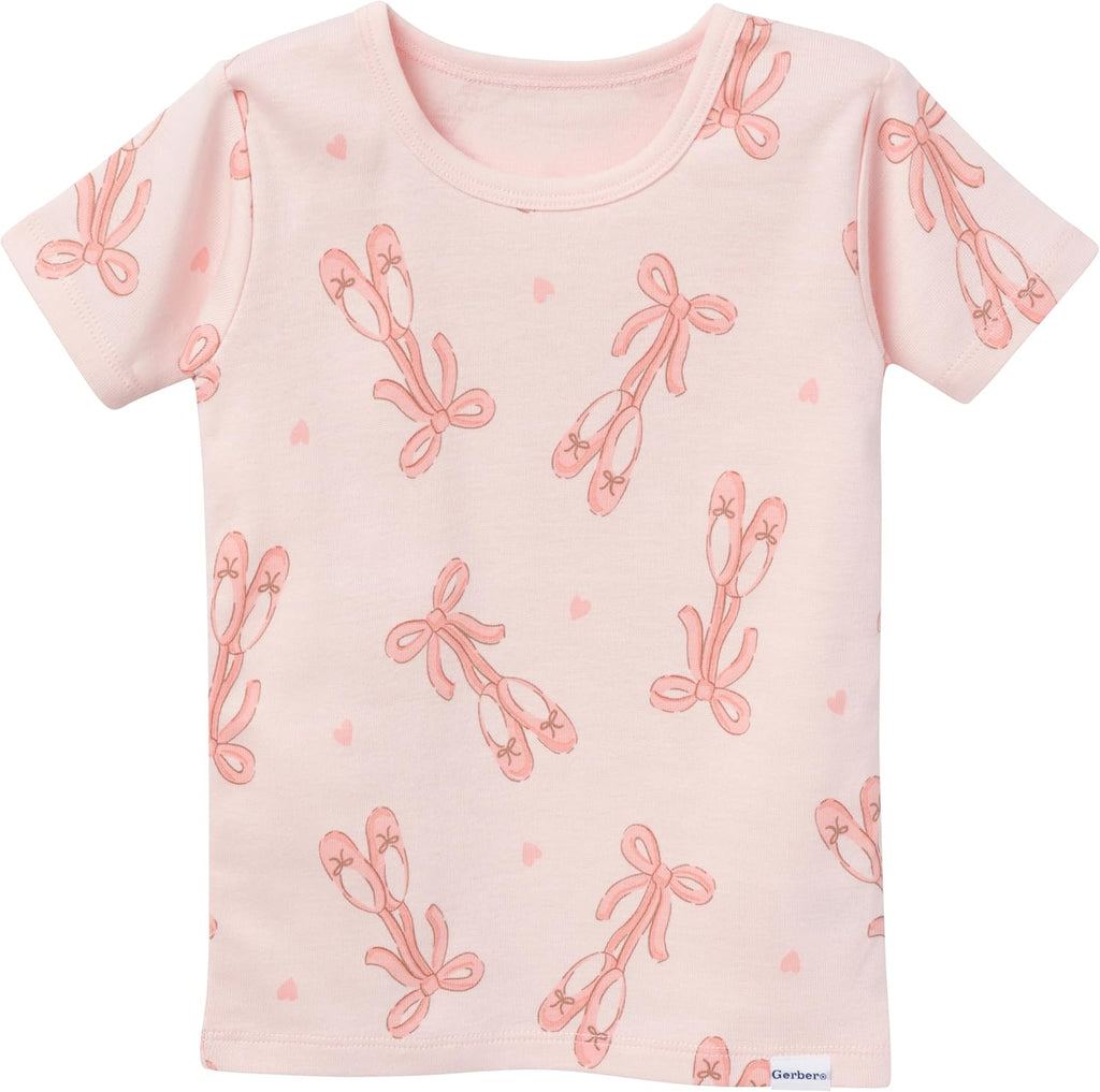 Gerber Baby Girls 4-Piece Pajama Set