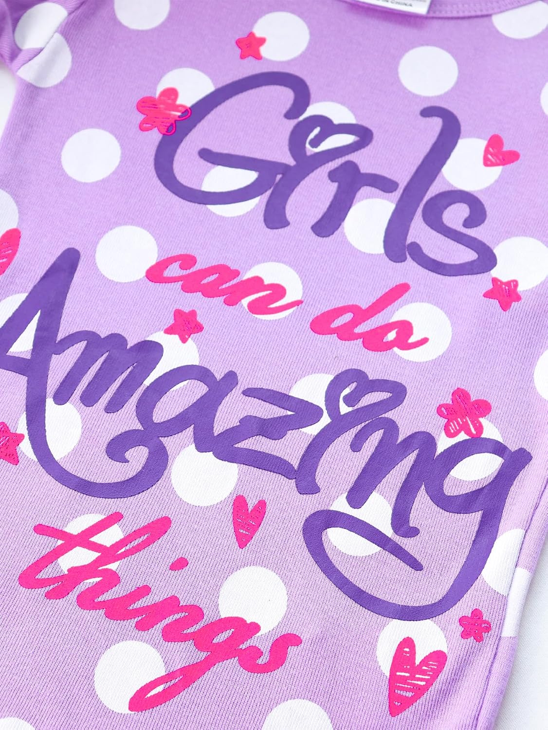 Girls 4-Piece Pajamas Cotton Christmas Pjs Set Kids Sleepwear