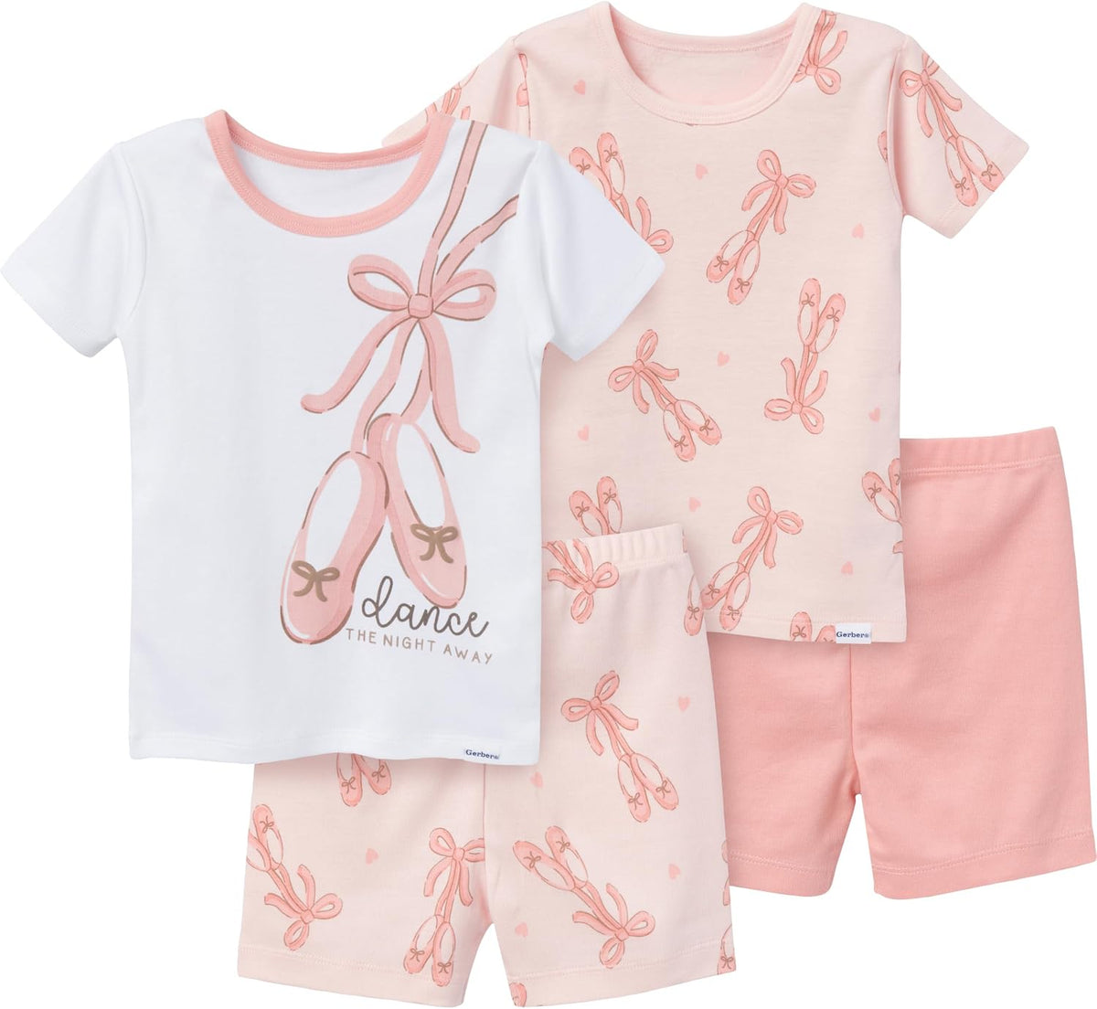 Gerber Baby Girls 4-Piece Pajama Set
