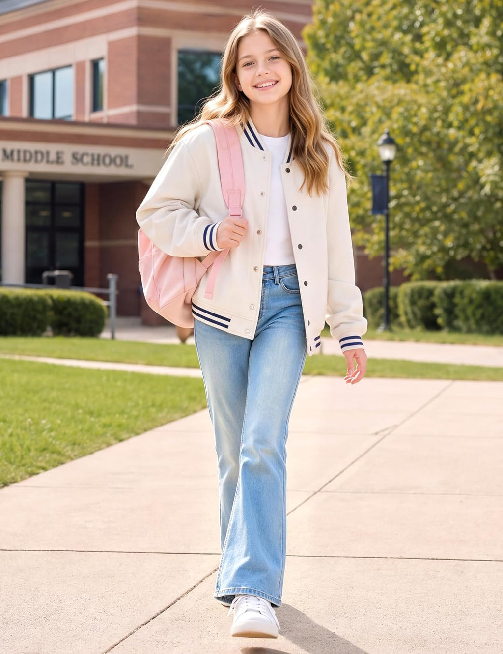BOOPH Girls Flare Jeans Kids Denim Bell Bottom Pants for Teen Girls
