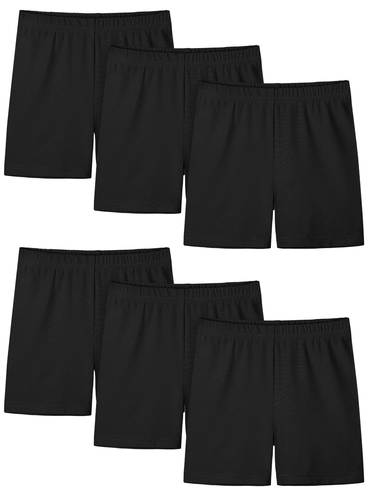 Resinta 6 Pack Girls Bike Shorts Toddler Under Dress Dance Cartwheel Shorts