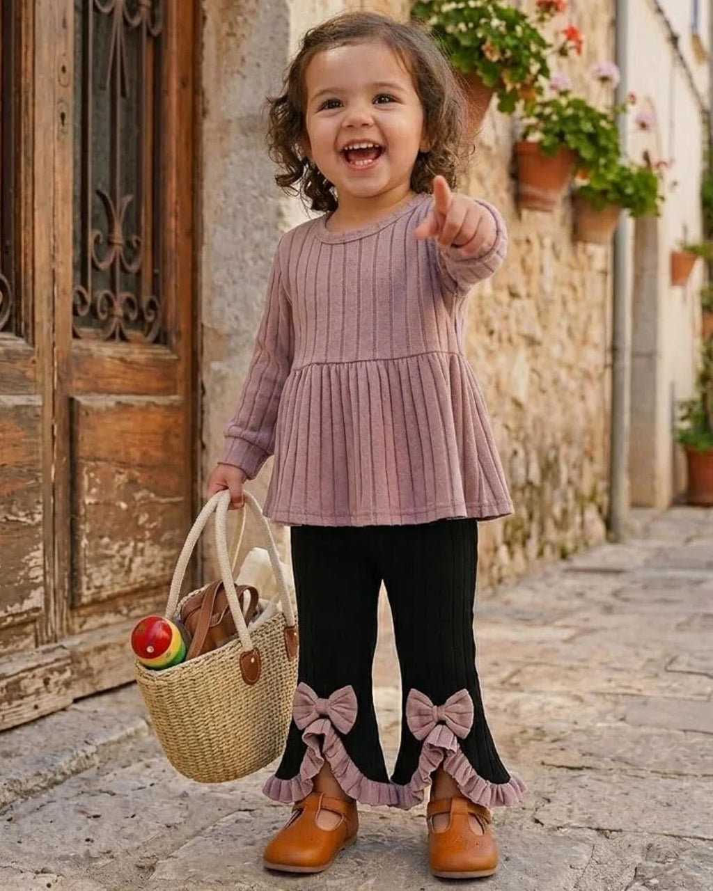 Baby Toddler Girl Clothes 2 Piece Fall Winter Outfits For 9M-4Y