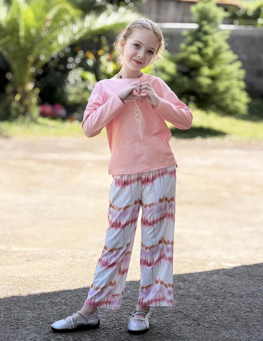 Arshiner Girls Pajamas Cute Long Sleeve and Pants Pjs Set Kids Sleepwear