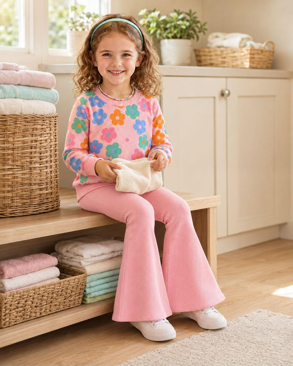 Toddler Girls Clothes 2 Piece Little Girl Fall Winter Outfits 2-8Y