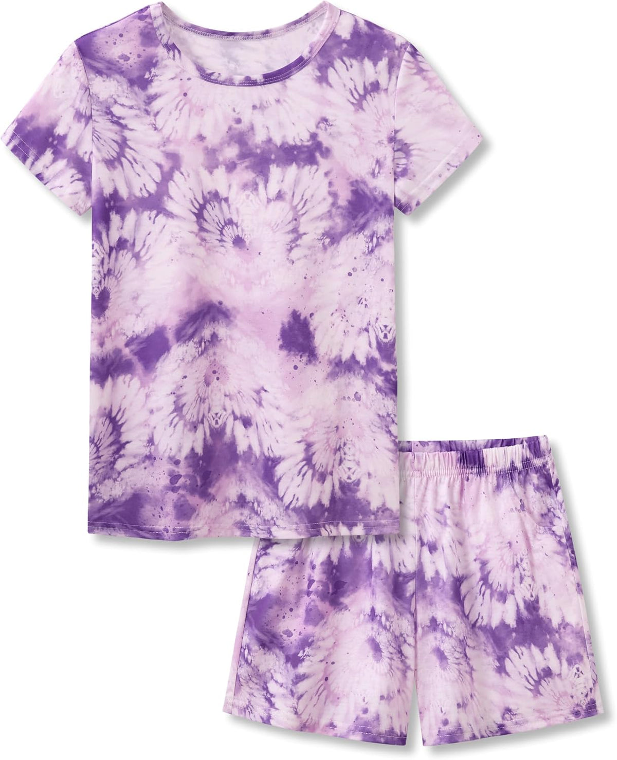 Topgal Girls Summer Pajama Set Cute Prints Short Sleeves Shorts Size 6-18