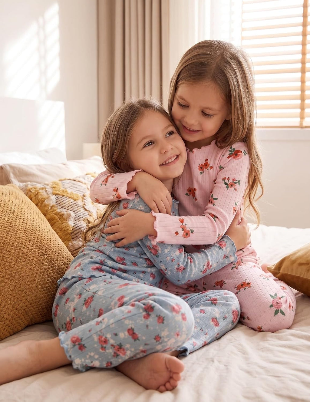 Arshiner Pajamas for Girls Long Sleeve Sleepwear Kids Snug Fit Lettuce Pjs