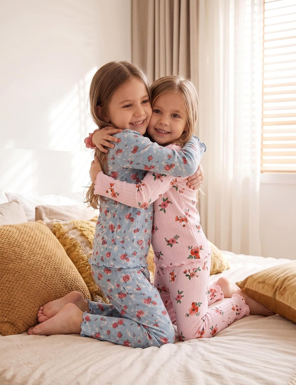 Arshiner Pajamas for Girls Long Sleeve Sleepwear Kids Snug Fit Lettuce Pjs