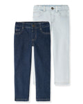 Garanimals Baby & Toddler Unisex Straight-Leg Jean, Size 0-6 Years, 2-Pack