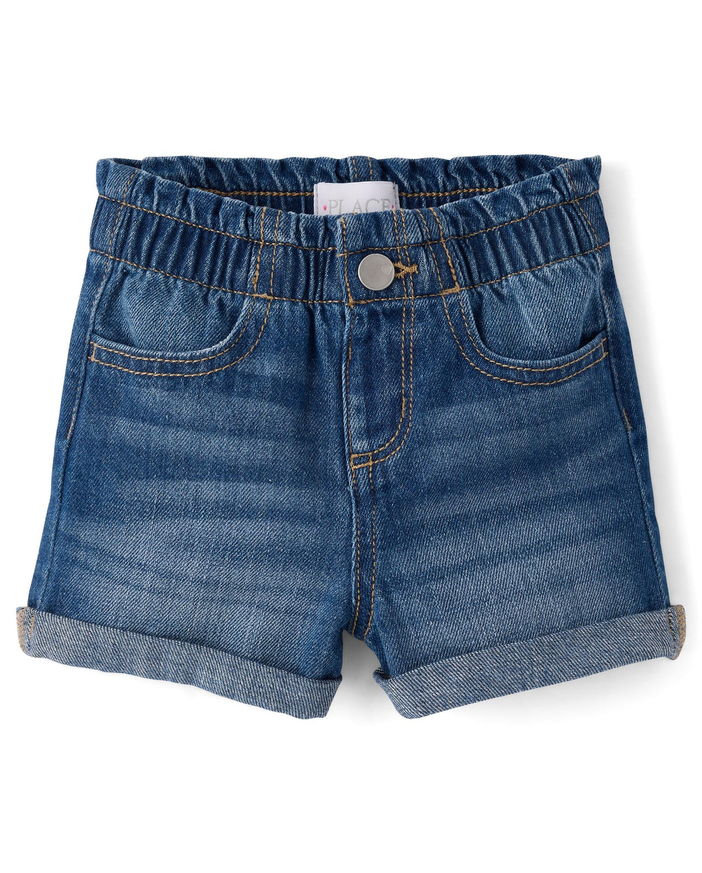 The Children's Place Baby Girls' and Toddler Denim Jean Shortie Shorts