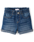 The Children's Place Baby Girls' and Toddler Denim Jean Shortie Shorts