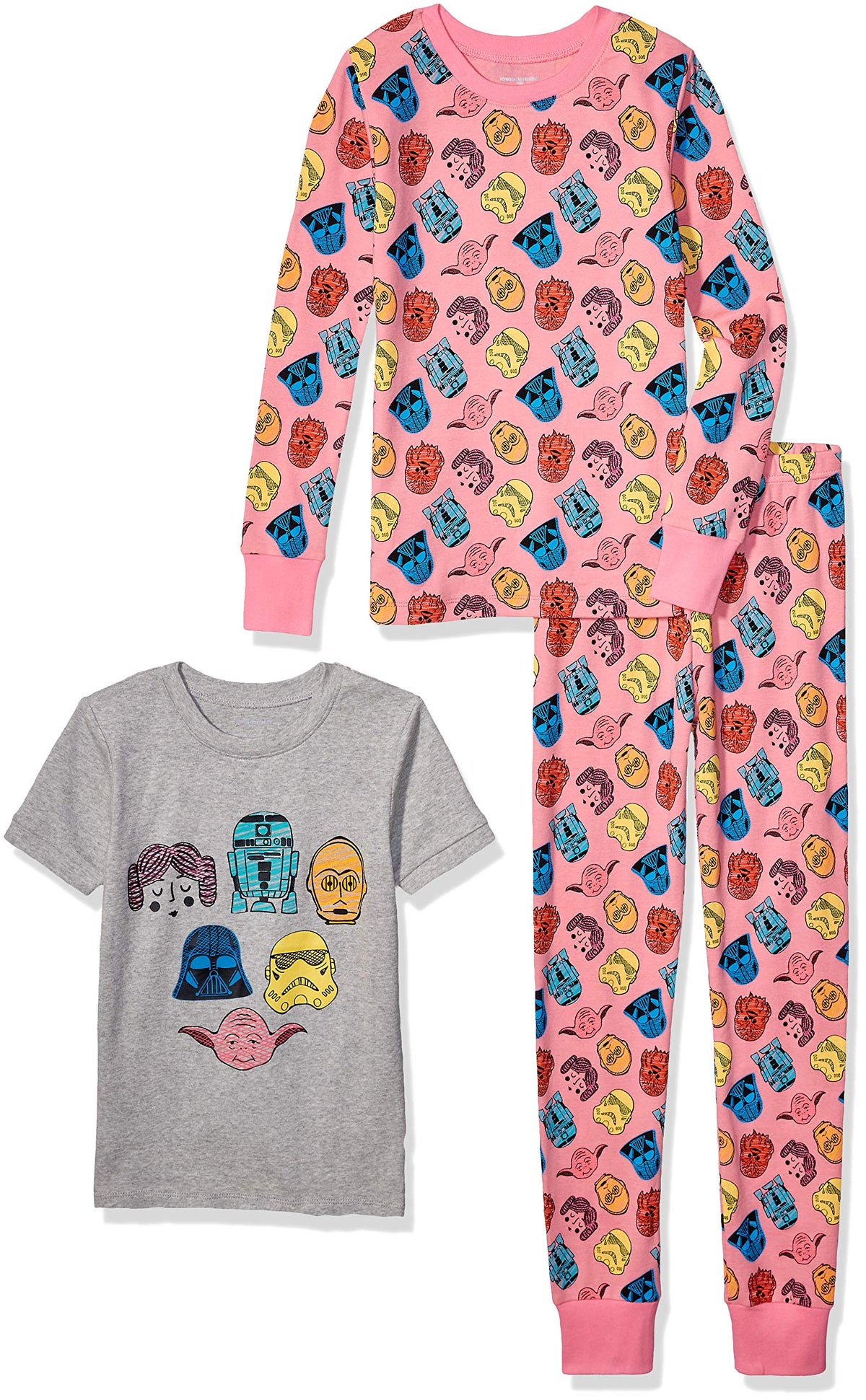 Amazon Essentials Disney | Marvel | Star Wars Babies, Toddlers and Girls' Pajama Set